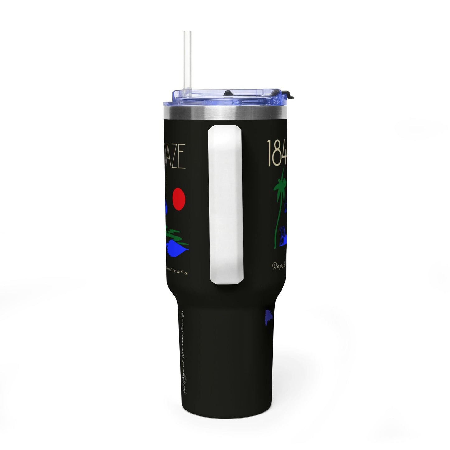 1844 Daze 40oz Vacuum Tumbler - Dominican Retro Sunset