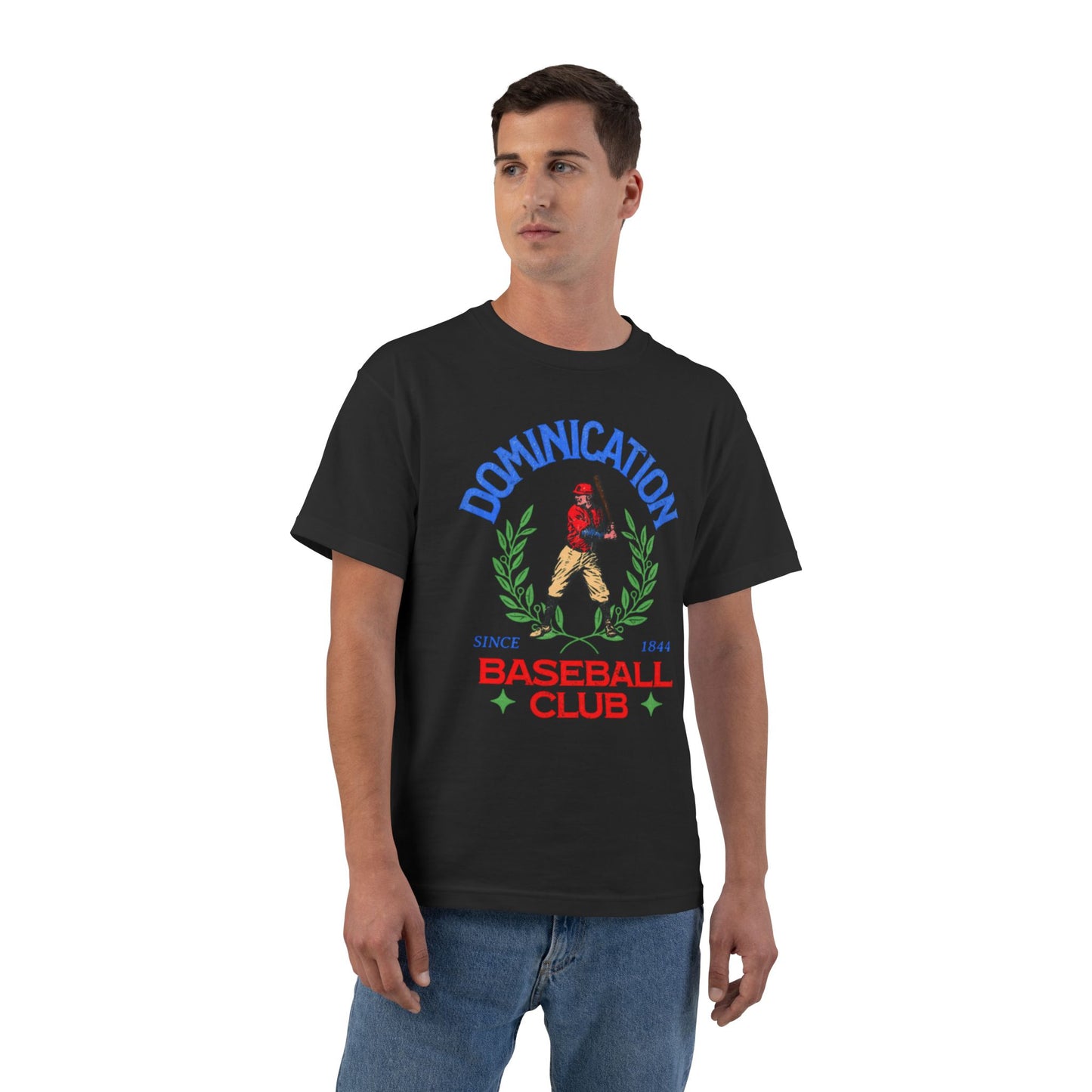 Domination Baseball Club T-Shirt — Vintage Baseball Player Graphic Tee