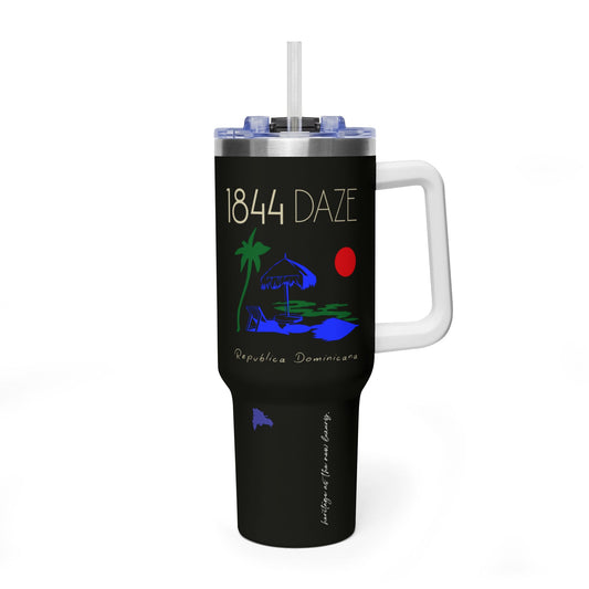 1844 Daze 40oz Vacuum Tumbler - Dominican Retro Sunset